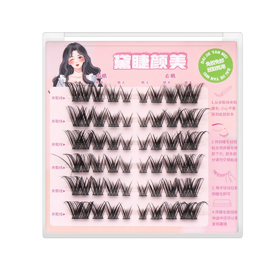 False eyelashes с автономной подсветкой от солнца для принцессы, оптом