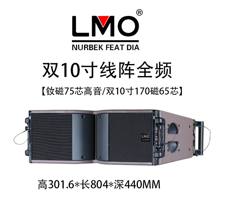 LA-10双10寸舞台演出音响套装大型户外演出专业酒吧大功率线阵列|undefined