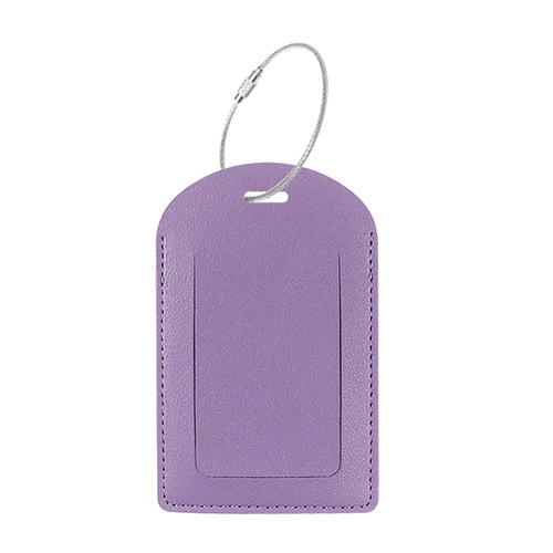 Cross-border PVC leather 11 colors customizable metal lanyard boarding pass with identification tag card luggage tag