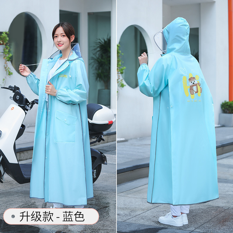雨衣女款长款全身防暴雨电动车电瓶车专用单人一体式成人外穿雨披|undefined