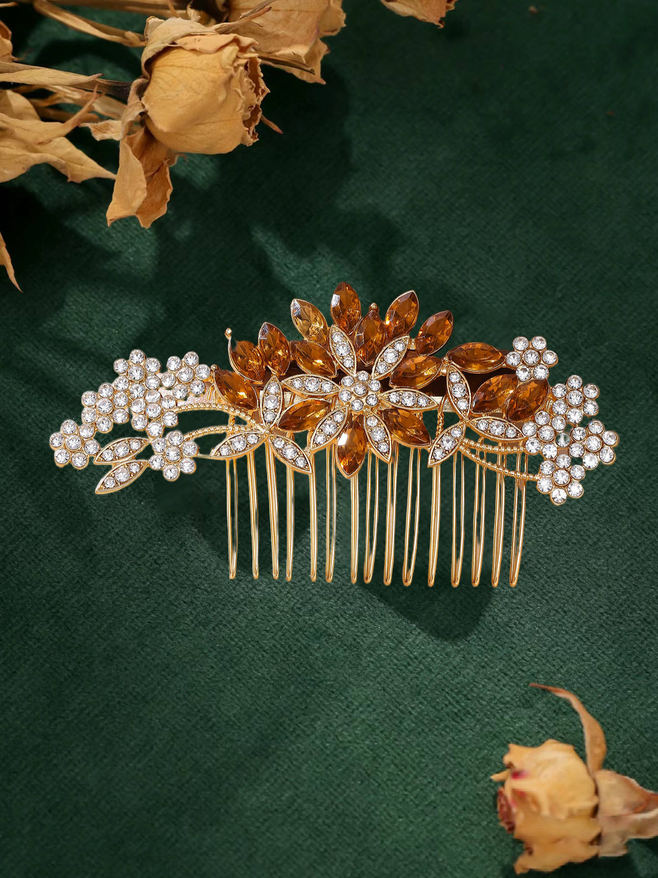 Braut Perlentischkamm Aus Metall Hochzeitsfrisur Haarschmuck_voghion.com