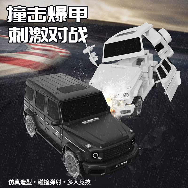 Cross-border new simulation off-road vehicle remote control toy car collision deformation car boy model remote control toy car wholesale