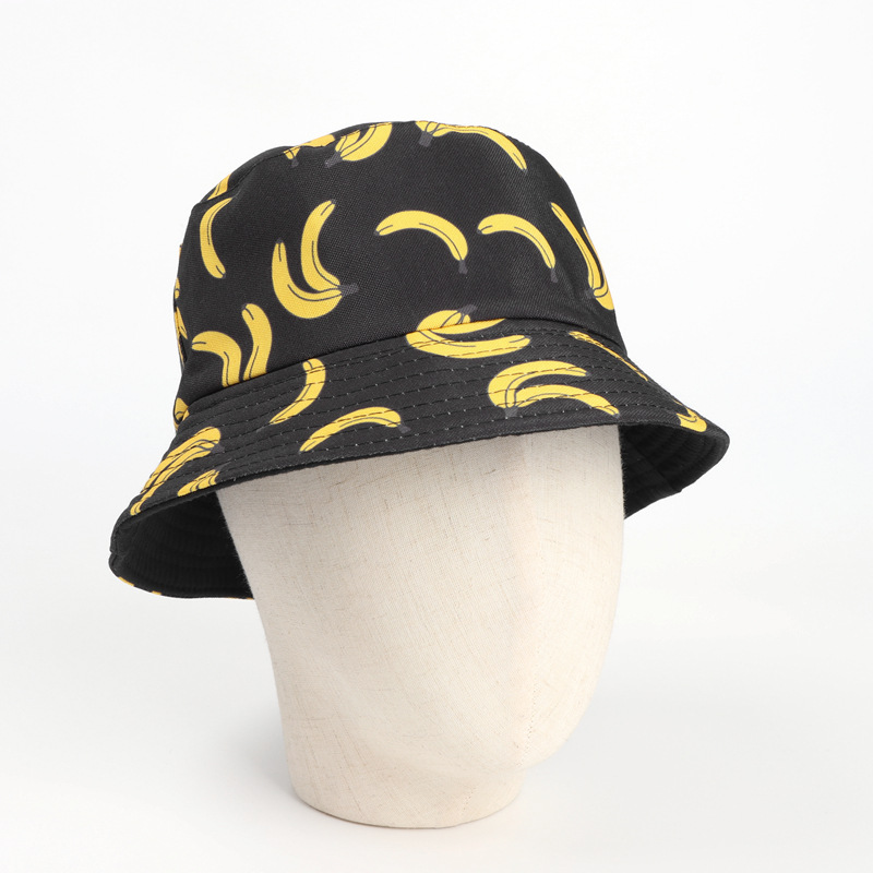 Unisex Fashion Banana Printing Wide Eaves Bucket Hat display picture 3