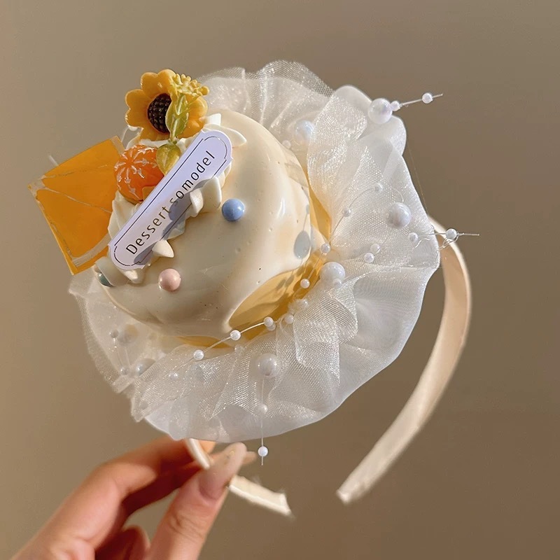 小女孩生日帽子皇冠发箍女童樱桃蛋糕头箍儿童公主风网红洋气头饰|undefined