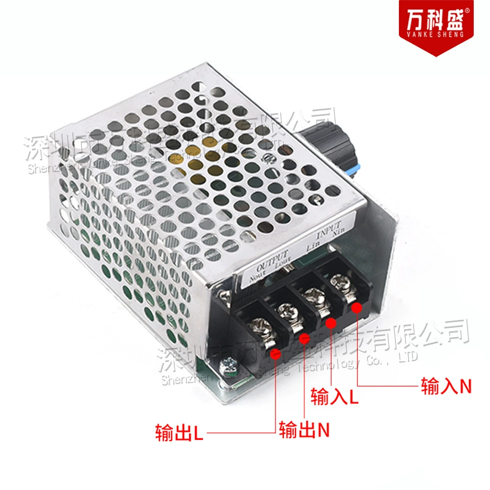 4000W высокомощный кремний электронный регулятор давления освещение скорость регулировка температура регулировка и защита корпус