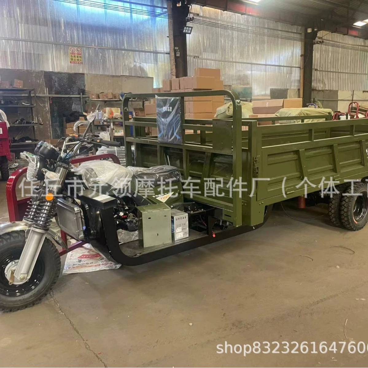 Девятиколесный двухмостный трехколесный мотоцикл с двойным приводом и двойным разрядом, бытовой бензиновый грузовой нагрузкой King, трансграничный внедорожный