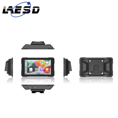 Cross-Border 5inch Car Navigation Waterproof Smart Cycling Motorcycle Navigation Hd Portable Carplay Portable Screen (Car Convenient GPS Navigation) - motorcycle-navigation-black