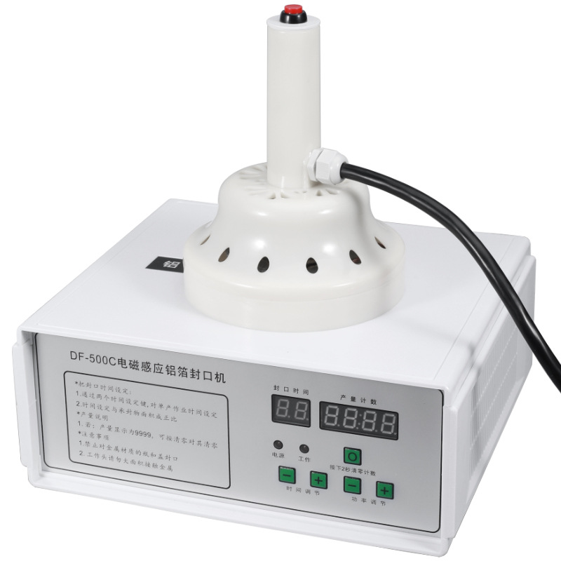 Máquina de sellado de papel de aluminio Ritu máquina de sellado de botellas de reactivo de plástico de inducción electromagnética máquina de sellado de botellas químicas de gran diámetro manual