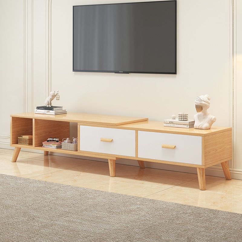 Gabinete de televisión nórdico pequeño tipo de casa sala de estar ligera lujoso moderno simple gabinete de piso de alquiler de casa puede retráctil gabinete de televisión