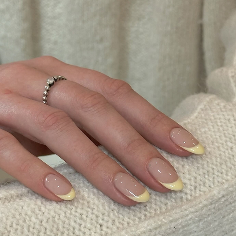 French Almond Nails Simple Pure Desire Wearable Nails European and American Ins Style Fake Nails Cross-Border Foreign Trade Nail Art Nails French Almond Nails Simple Pure Desire Wearable Nails European and American Ins Style Fake Nails Cross-Border Foreign Trade Nail Art Nails