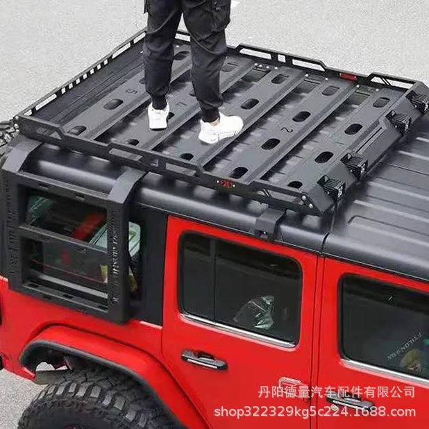 Portaequipajes para automóviles transfronterizos para 07-17JEEP Marco de equipaje Wrangler Everest JK Plataforma de techo Wrangler