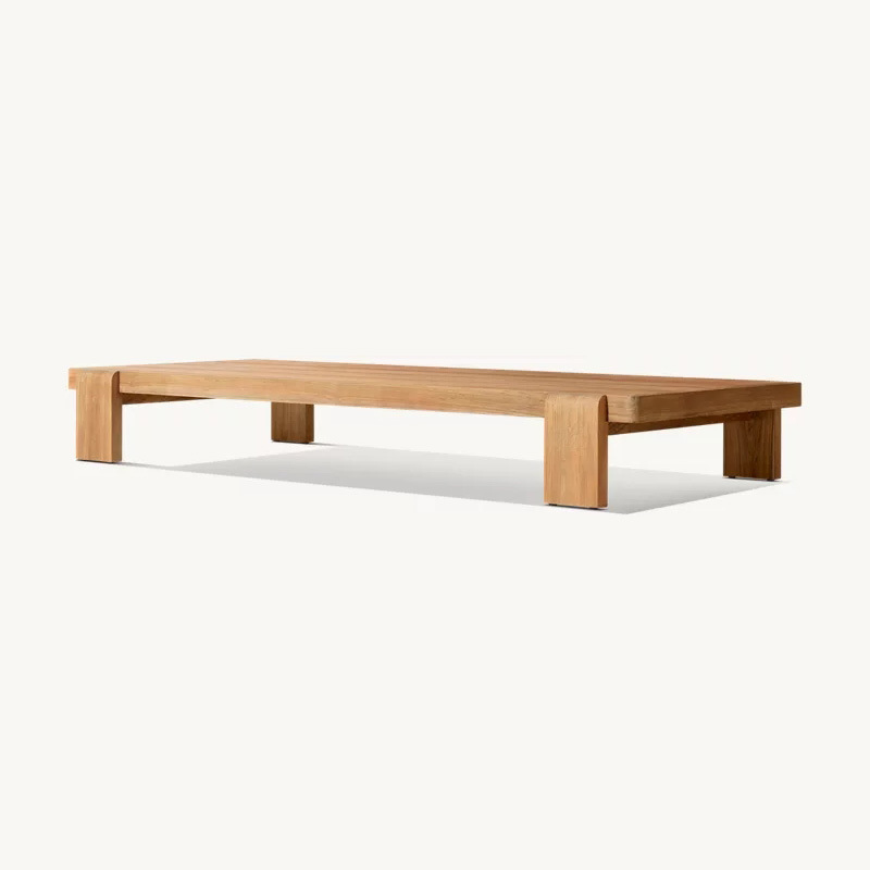 Mesa de café larga (teca importada)