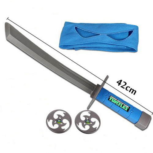 Teenage Mutant Ninja Turtles Weapon Set Eyepatch Knife and Fork Nunchuk Weapon Model Cosplay Anime Cosplay