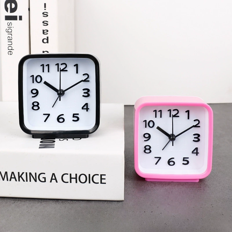 Простой квадратный будильник Студенческий будильник Спальня колокол