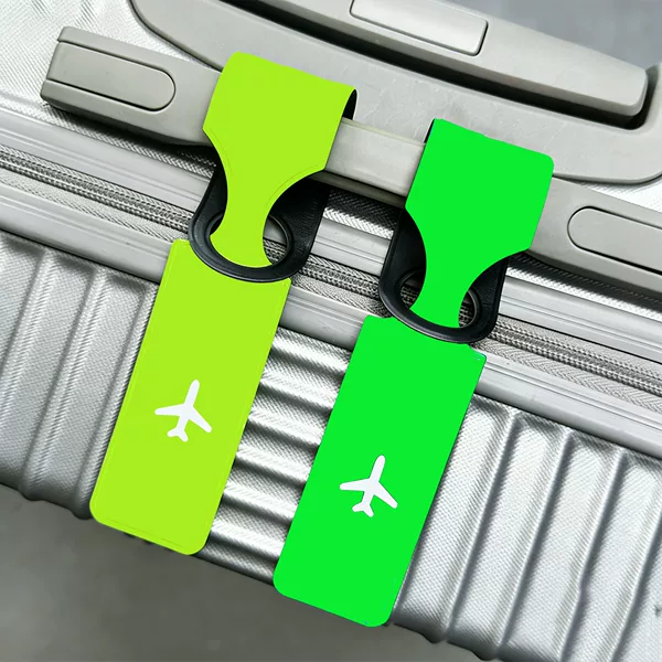 Cross-Border Pvc Fluorescent Luggage Tag Travel Suitcase Tag Anti-Loss Airline Checked Baggage Tag Luggage Tag