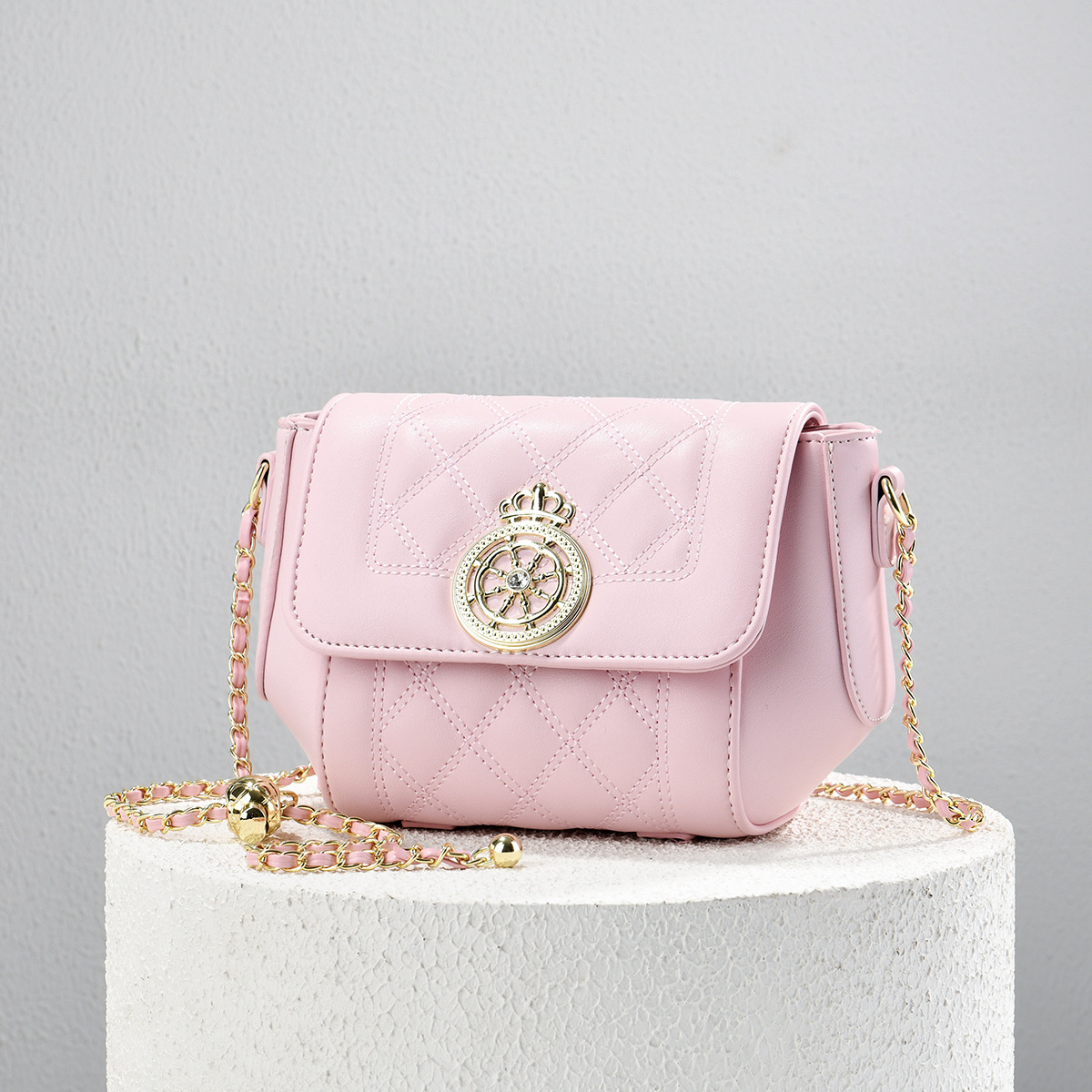 Bolso de moda universal pequeño bolso de hombro simple y compacto bolso de mochila casual de color sólido bolsas transfronterizas