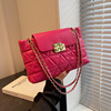 Chain, small bag, universal lock, one-shoulder bag, chain bag, 2023 collection, western style