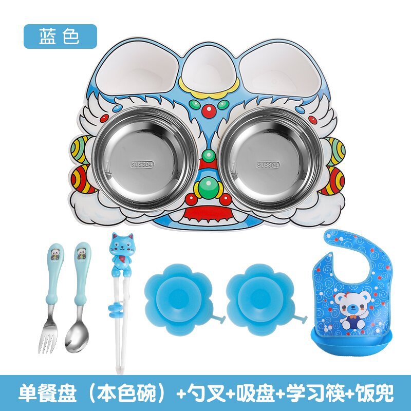 바구니색 + 은그릇 + 숟가락, 포크, 젓가락 + 흡착판 + 쌀주머니