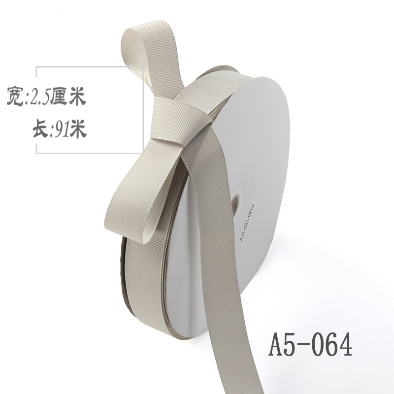 2,5 cm de alta densidad costilla cinta ramo de seda fruta caja de regalo embalaje color Ropa Accesorios hilo de unión cinta