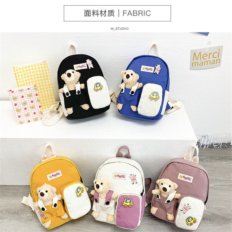 Wholesale Cartoon Clashing Color Bear Doll Backpack Nihaojewelry display picture 26