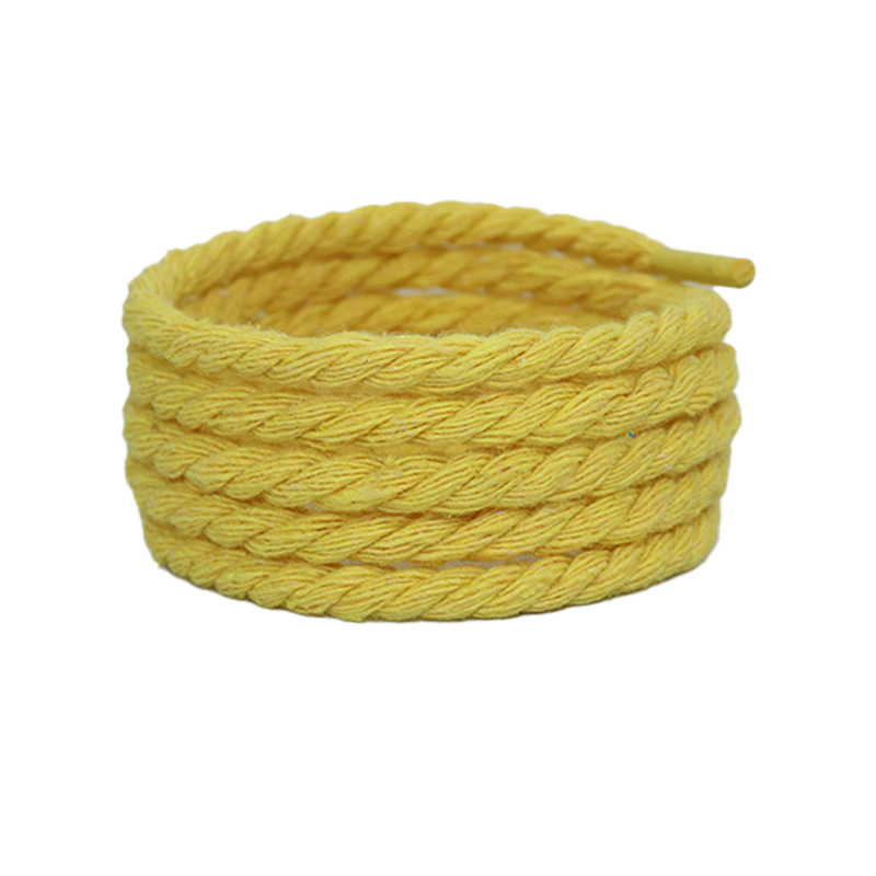 Cordón de lino de seda de seda de seda de seda para la Fuerza Aérea AF1 algodón de poliéster fino 0.5cm lindo cordón redondo de color sólido accesorios de cordón