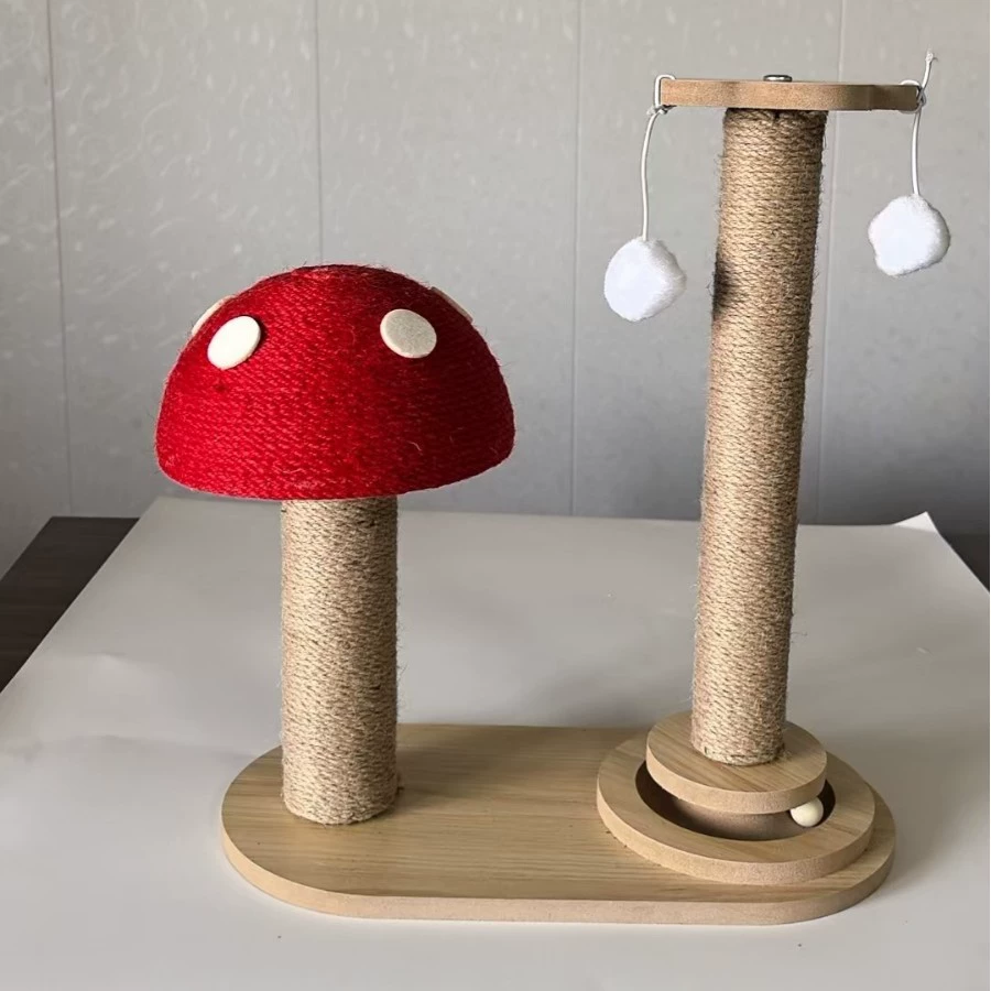 Красочный и милый кошачий когтеточка из сизаля, конфетный боярышник, гриб, морковь, кошачья доска для когтей, рамка для восхождения кошки, универсальная, износостойкая и не линяющая.