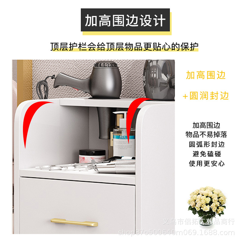 Barbería herramienta gabinete peluquería salón especial peluquería corte de pelo herramienta de gabinete coche salón de belleza herramienta de almacenamiento de mesa con cajón