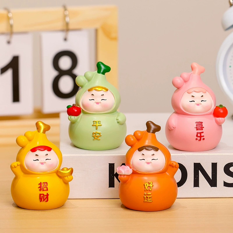 Симпатичные метафизические украшения для рабочей станции в виде тыквы, украшения для рабочей станции офисных работников, удачи, мира и радости