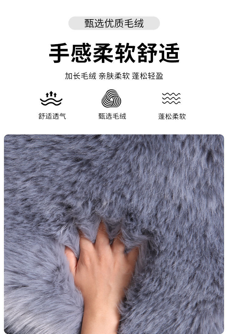 智贝详情图_3冬季汽车羊毛绒坐垫无靠背座垫长毛座垫女毛垫加厚