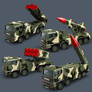 Baby Toy Car Boy Children Inertia Military Car Nuclear Missile Car Cannon Rocket Launcher Car Model