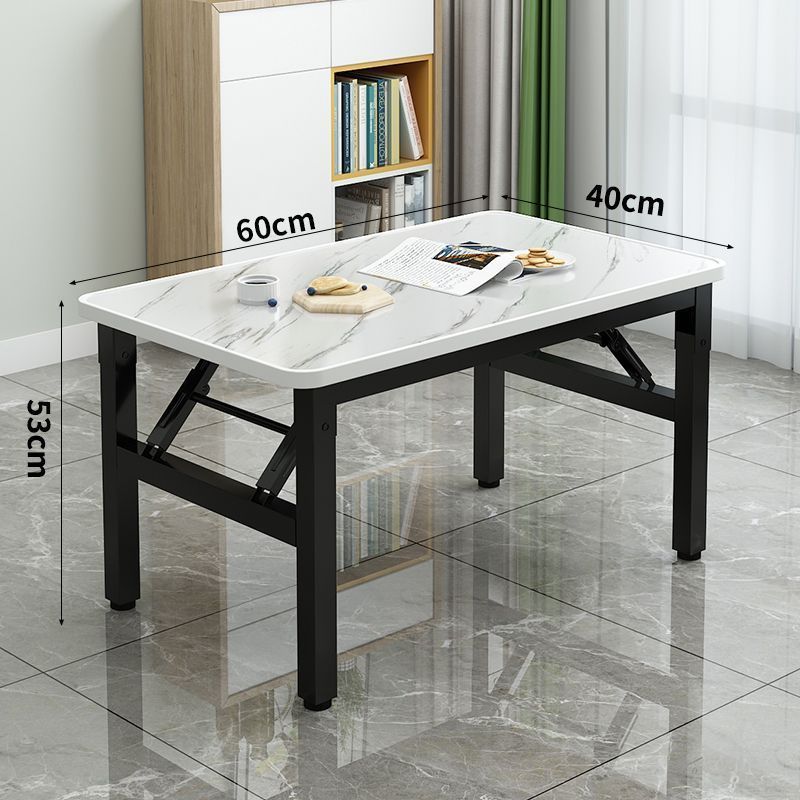 Mesa plegable simple mesa de comedor casera de alquiler de casa pequeña mesa de comedor mesa de computadora mesa de barra larga mesa de entrenamiento