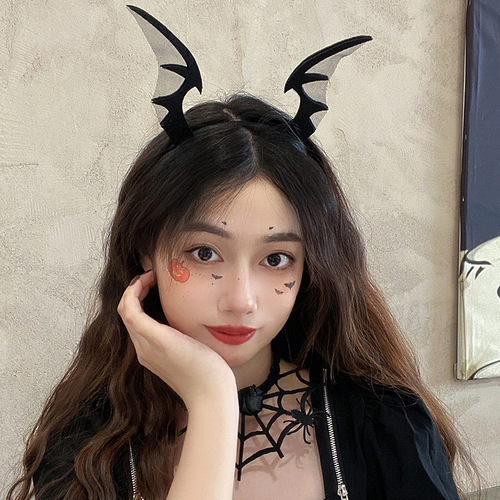 Halloween funny devil headband hair accessories spider ghost jewelry accessories dress up funny pumpkin hairpin female headwear