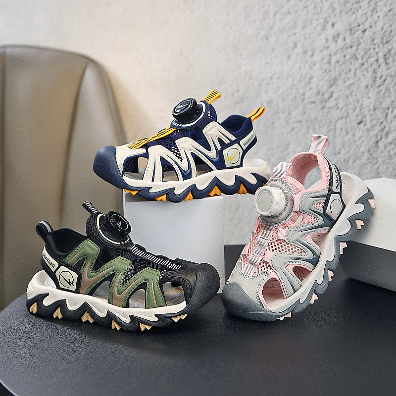 Boys' sandals 2023 summer new boys' sandals girls' beach shoes Light outdoor beach shoes_voghion.com