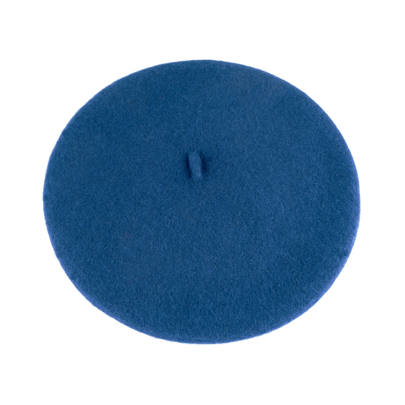 Unisex Wool beret Autumn-winter vintage woolen painter's hat Winter hat Lady's bud hat_voghion.com