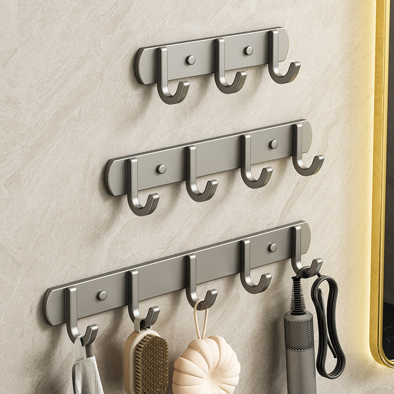 Adhesive hook strong punch-free bathroom towel wall hanging wall hanging clothes hat sticky hook for home