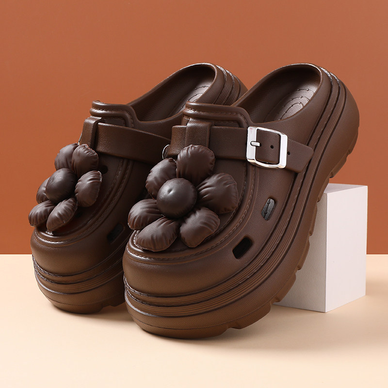 Simple Thick-Soled Eva Closed-Toe Half-Slippers for Women, 2026 New Spring/Summer Hollow-Out Clogs, Non-Slip Sandals Simple Thick-Soled Eva Closed-Toe Half-Slippers for Women, 2026 New Spring/Summer Hollow-Out Clogs, Non-Slip Sandals