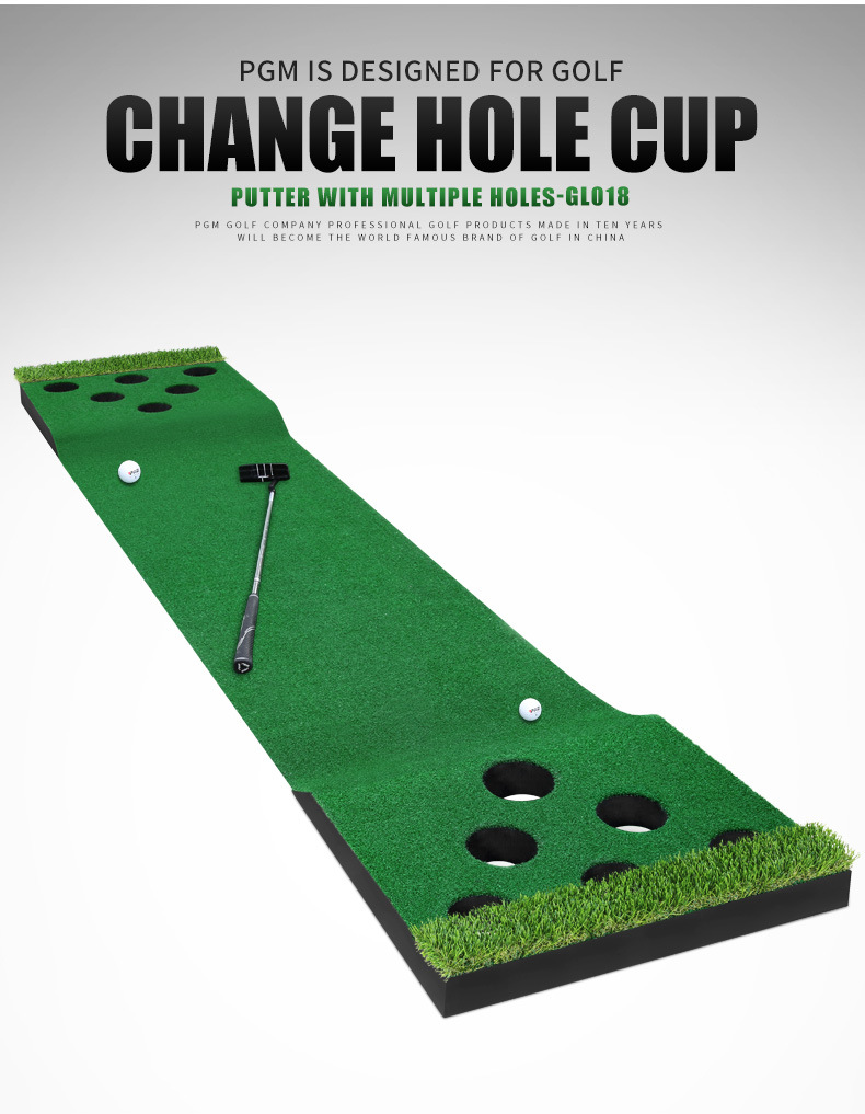Thảm tập golf trong nhà PGM đa lỗ di động 0,6x3m — GL018 【Xanh lá đơn nhiều lỗ (không có cỏ dài) 】, GL018 [Green nhỏ nhiều lỗ đơn (không có cỏ dài) + 6 bóng], GL018 【một cây xanh nhỏ với cỏ dài và nhiều lỗ 】, GL018 [một quả xanh nhỏ với cỏ dài và nhiều lỗ, đặt 6 quả bóng] chi tiết 12