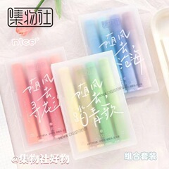 Jiwu She Ultra-Soft Tip Highlighter with Eye-Friendly Colors – Student-Friendly Highlighting Pen for Note-Taking, Plus Large-Capacity Marker Pens for Colorful Journaling