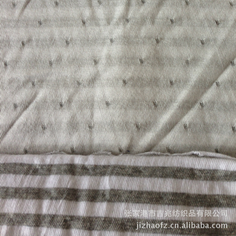 厂家供应电脑双面提花布料 彩条休闲服睡衣家居服服装面料