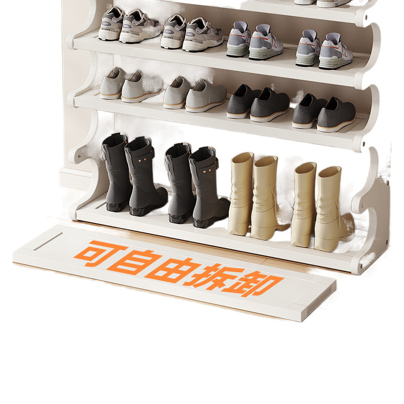 Gabinete de zapatos de bambú Nan puerta doméstica estante de zapatos balcón económico multicapa entrada de gran capacidad de almacenamiento de armario