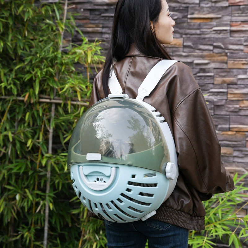 Новая полностью пластиковая сумка для кошек прозрачная капсула для домашних животных сумка может быть портативной на плече