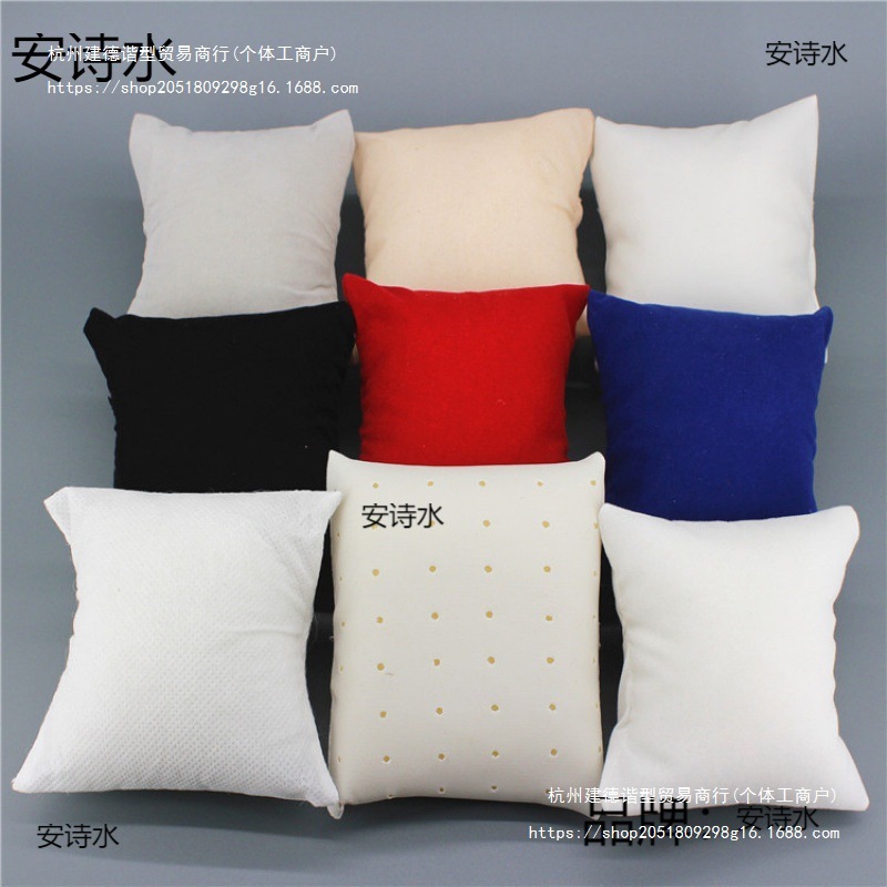 Watch Small Pillow Jewelry Bracelet Storage Box Tray Jewelry Display Stand Fixed Photography Pillow Bag Jewelry Box