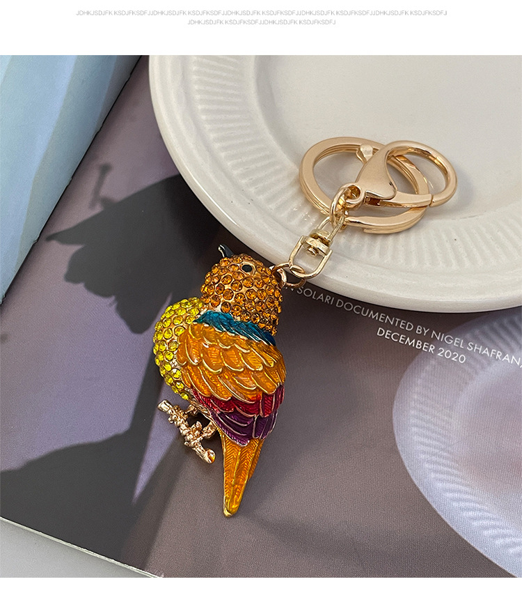 Southeast Asia Modern Style Alloy Bird Unisex Bag Pendant Keychain display picture 5