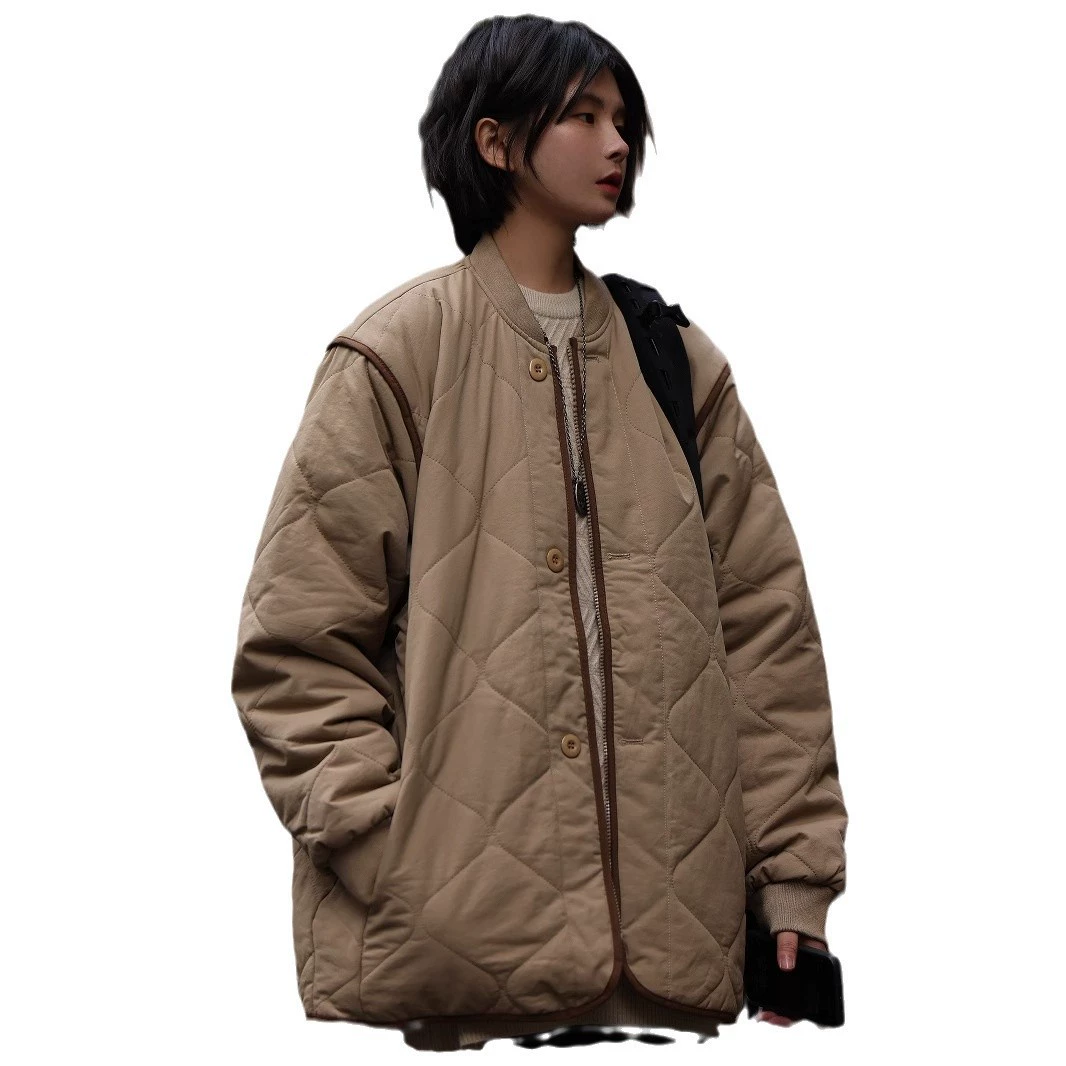 Winter retro down jacket for men and women, oversize