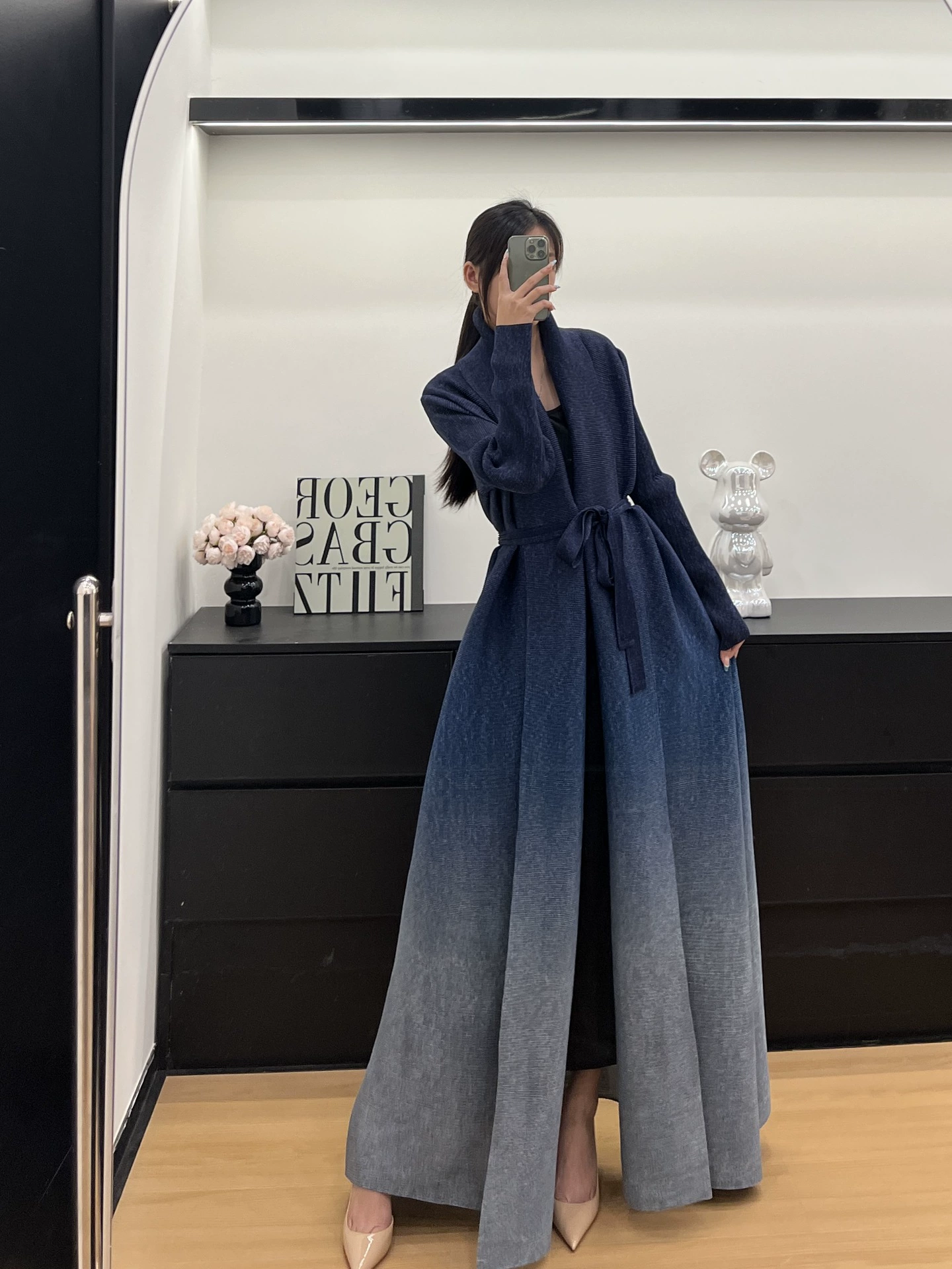 Miyake Abaya Ближний Восток популярная арабская роба складчатая мода пиджак плащ Dubai роба женская принт