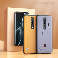 红魔9PRO+纯色素皮手机壳适用努比亚红魔8素皮7SPU皮纹保护套防滑