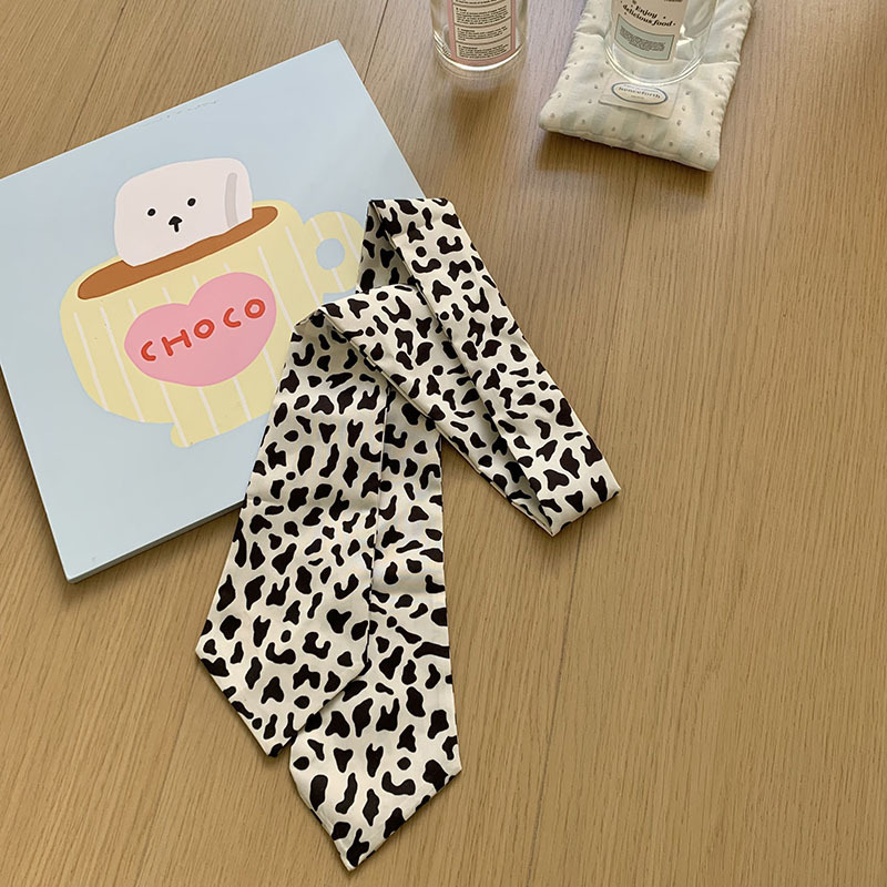 Bufanda de seda, tira larga, sentido de alta gama, nueva bufanda floral de verano, camisa y corbata, bufanda pequeña delgada, cinturón con cordones