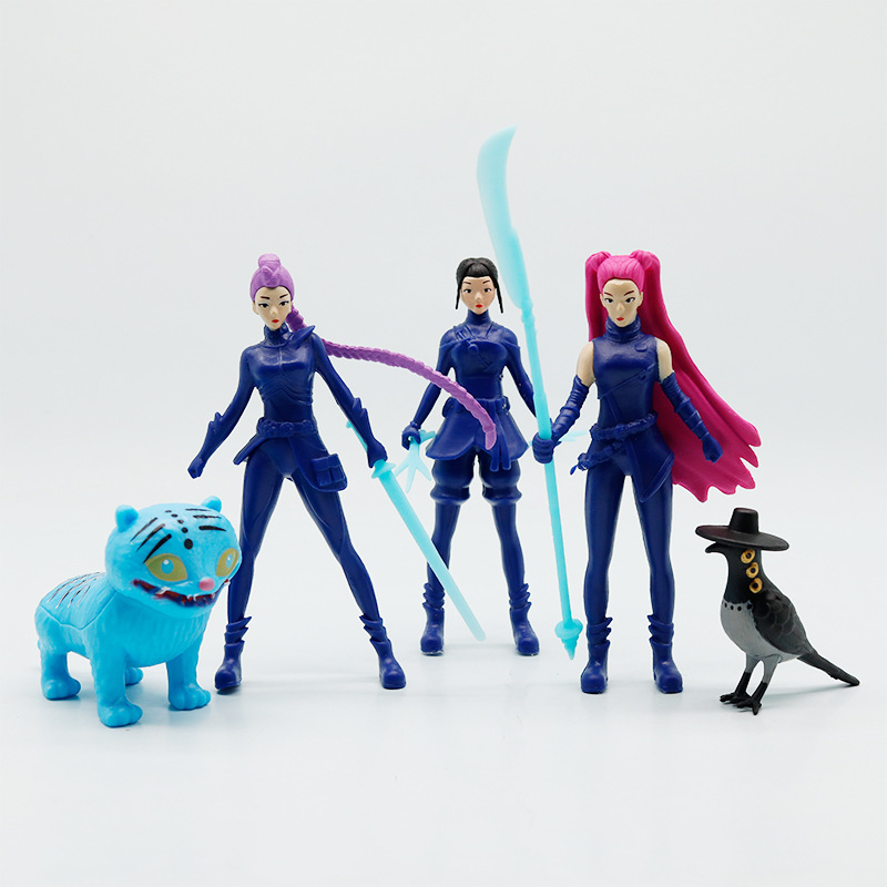 跨境K-pop韩流2-4.5寸猎魔女团明星手办游戏周边潮玩公仔摆件模型|undefined