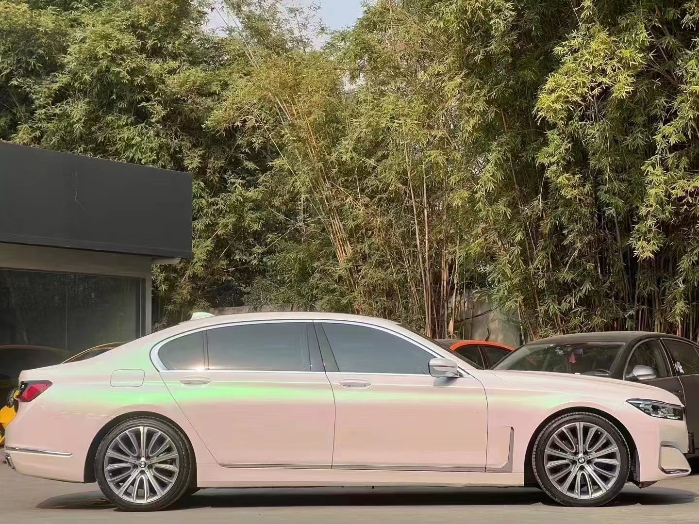 Car Color Changing Film Glossy Dawn White Matte Body Color Changing Film Cross-Border Best-Selling Model Factory Direct Sales Can Be Cut
