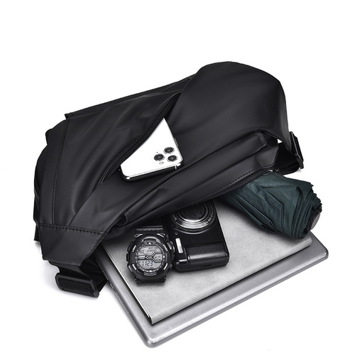 Men's crossbody bag large capacity chest bag shoulder bag small backpack student sports waist bag S114#